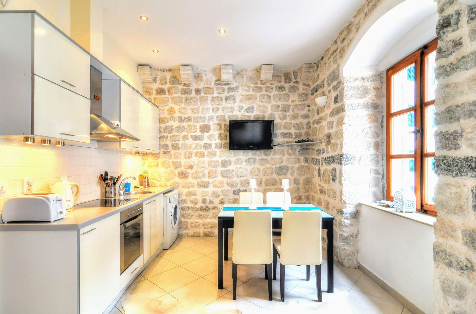 Kotor, Montenegro, kitchen and dinning room